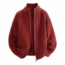 Men Sports Cardigans - Apricot - View 2