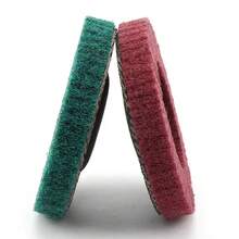 Disco de pulido de fibra de nailon de 125 mm/115 mm, rueda abrasiva no tejida de 5 pulgadas, rueda de lijado rotativa para metal y madera, adecuada para amoladora angular - Multicolor - Ver 9