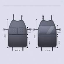 Multi Functional Car Seat Backrest Storage Bag With Large Capacity And Multiple Pockets, Rear Seat Storage Bag With Wear-Resistant Anti Kick Pad Protector, Seat Back Storage Bag, Beautiful Appearance, Easy To Clean - Black - View 10