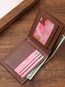 男士PU皮短款钱包，时尚格纹软钱包，大容量多卡位，可容纳大额钞票，简约零钱包，可放置信用卡/借记卡、身份证、照片，商务休闲两相宜，是男士生日或送给伴侣的理想礼物，也适合青少年、夏季休闲、户外运动、度假、毕业典礼、生日装扮、正式/商务场合，同时也是情人节的绝佳选择。 - 彩色 - 查看 11