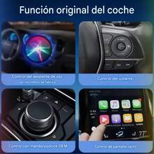 Adaptador Inalámbrico CarPlay & Android Auto 2 en 1 – Conexión Instantánea, Sin Cables, Sin Interrupciones / Convierte tu sistema CarPlay o Android Auto tradicional con cable en una experiencia totalmente inalámbrica, rápida y estable. Este mini adaptador 2 en 1 ofrece tecnología avanzada de WiFi 5.8 GHz, conexión automática y actualizaciones OTA que garantizan un rendimiento fluido y sin retrasos en cada viaje. / Beneficios que realmente notarás  Conéctate a CarPlay/Android Auto sin sacar tu teléfono del bolsillo.  Di adiós a los cables dañados, enredos o puertos flojos.  Navega con Waze o G o o g l e Maps de manera instantánea y fluida.  Audio sin interrupciones en llamadas, mensajes y música.  Ahorra tiempo: el sistema inicia automáticamente cada que enciendes el auto.  Mejor estabilidad gracias al WiFi 5.8 GHz, ideal para viajes largos.  Luce moderno y premium dentro de tu vehículo gracias a su diseño con iluminación LED. U ber, Didi, Indrive, Taxi - Negro - Ver 3