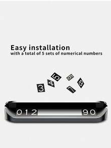 移动车载电话卡、临时停车牌照、车载显示屏、手机号码伪装、停车号码牌、发光停车卡、通知电话号码卡、隐藏式移动车载牌照、临时停车标志、汽车装饰配件 - 均碼 - 查看 5