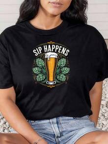 Women T-Shirts - Black - View 1