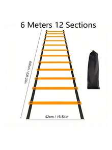 1pc Football Agility Ladder With Carry Bag, Speed Training Equipment - Multicolor - View 10