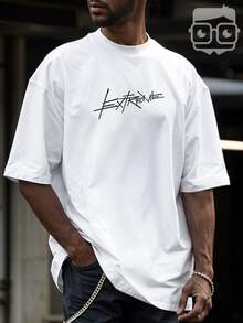 Oversized Streetwear T-Shirt Graffiti Sports Car 3259 VEST NERD - 白色 - 查看 7