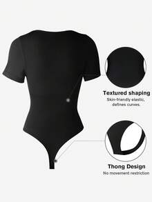 2pcs/Set Women Seamless Waist Trainer Jumpsuit, Butt Lifting Tummy Control, Flat Belly, Shapewear Jumpsuit, Waist Trainer, Butt Lifting Shaper, Backless Shaping Jumpsuit - Multicolor - View 10
