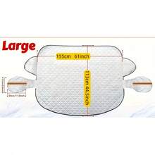 1 件装冬季必备挡风玻璃防雪防霜罩，固定于车窗两侧（57*45 英寸或 61*45 英寸），采用热压铝膜复合材料制成，附赠收纳袋，具备防风、防霜、防雪、防落叶、遮阳等多种功能。汽车外饰配件。 - 銀 - 查看 16