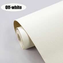 1卷自粘人造革补丁，适用于沙发修补、汽车内饰、皮革床翻新、软硬装饰覆盖——防褪色、强力粘性、耐磨、耐用、抗撕裂、抗拉伸，颜色可选：黑色/棕色/白色/蓝色/橙色