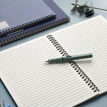 8pcs A5 Spiral Notebook - Durable Soft Cover, Double Wire Binding|   Space-Themed Minimalist Design|   Suitable For Students, Office And Professionals Use - Diary Book, Account Book, Organizer Notebook|   Sturdy Cover, Long-Lasting And Durable Spiral Loose-Leaf Journal - A5橫線本 - 查看 6