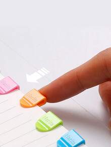 5/10/20pcs Plastic Mini Clips With Rounded Corners & Rounded Edges - Pastel & Vibrant Colors, Durable Labelled Page Markers, Bookmark & Binder Clips For School, Office, Home Organization - Smooth Surface For Writing, Labeling, Decoration - Ideal For Students, Teachers, Professionals - Back To School Supplies, Office Essentials - Multicolor - View 3