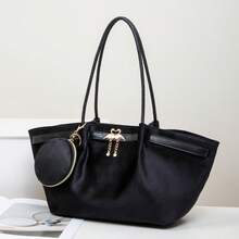 Bolsa de ombro feminina vintage Maillard de grande capacidade, modelo novo e moderno, versátil e ideal para o dia a dia.