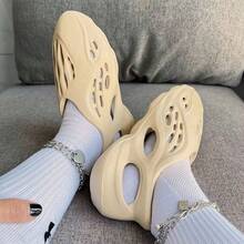 Foam Runner Sneakers Cloud Slides Pillow Sandals Sports Shoes Non-Slip Lightweight Walking Shoes Fashion Outdoor Indoor Beach Sandals For Women Men - A - Xem 3