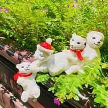 1pc Christmas Bear Lake & Polar Bear Reaching Resin Desktop Decor - Multicolor - View 8