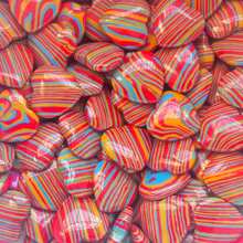 什锦心形水晶，迷人的心形水晶，理想的爱情宝石，有助于平衡精神能量，适合冥想，是馈赠佳品或DIY珠宝装饰的绝佳选择（颜色随机） - 彩色 - 查看 10