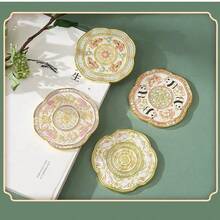 CHIGO 75mm 便携式圆形化妆镜礼盒装（熊猫、麻雀、鱼、兔子图案），适合日常使用 - 非常适合作为派对礼物、生日礼物、圣诞礼物、节日礼物或情人节礼物！ - 黃色 - 查看 3