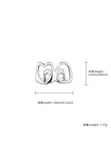 1pc Hollow Copper Zirconia Stone Women's Tooth Jewelry, Shiny Gold Tooth For Music Festival, Party, Couples Gift - Multicolor - View 11