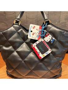 Llavero con tablero de dibujo de Hello Kitty de Sanrio - Llavero oficial con diseño de graffiti de dibujos animados, con tablero de mensajes borrable con revestimiento especial (escribible y lavable), material duradero de PVC ABS y cierre de langosta , accesorio creativo DIY para bolsos, llaves, teléfonos, mercancía de personaje Kawaii, regalo perfecto para fans de Sanrio y adolescentes - Multicolor - Ver 4