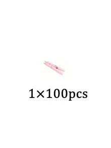 100pcs - 3.5cm Mini Size - Baby Shower Clothespins Pink Mini Clothespins 1.4 Inch (Approx 3.6cm) For Party Decorations, Gender Reveal Parties, Photo Clips (Pink) - Pink - View 11