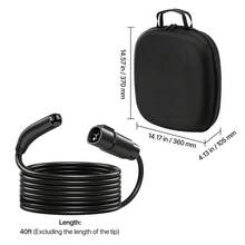 EV Charger Extension Cable For Te Sla, 48Amp 40 Ft Max 240V 11.52 KW With NACS Plug, EV Extension Cord For Level 1/2 Tesla Mobile/Wall Connector/Destination Charger, Model Y/X/3/S, Carrying Bag - Tesla Model 48A 40ft - View 10