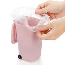 12 Pieces Practical Mini Desktop Trash Can (22 Oz), Multi-Functional Small And Compact Roadside Trash Bin With Lid - Small Plastic Desktop Waste, Unique Office Pen Holder, Compact Counter Waste Bin For Home, Kitchen And Desktop - 12pcs - View 2