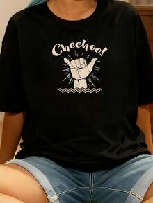 Women T-Shirts - Black - View 1
