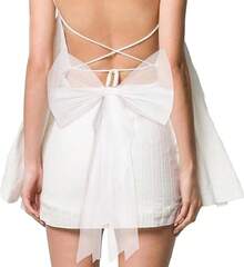 Classic Bride Bow White Tulle, Bow Veil Bridal Bachelorette Accessories, Bridal Veil Wedding Hair Clip For Women & Bridal Shower, Party Hair Bridesmaid Favors, Engagement Gifts - 1 - 查看 7