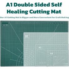 Premium Self-Healing Cutting Mat - Perfect For Sewing Crafting Quilting Scrapbooking - Durable Double-Sided Design With Grid Lines For Accurate Cutting And Crafting Projects A1(90 * 60 Cm ) - A19060cm - View 3