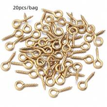 20 Peças Pinos de Parafuso de Olho de Ovelha em Aço Inoxidável, Conector de Colar Pingente de Prego em Formato de 9 Tamanhos Diferentes, Acessórios de Fabricação de Joias DIY