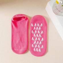 1双硅胶保湿舒缓袜，1套浮石高弹吸水压力袜套装，可重复使用的芦荟袜，夜间SPA袜，男女通用防滑凝胶后跟袜，适用于干燥肌肤、脚部干裂粗糙的皮肤，居家足部护理，可搭配您喜爱的乳液和面霜使用，母亲节礼物，多种组合可选 - 彩色 - 查看 16