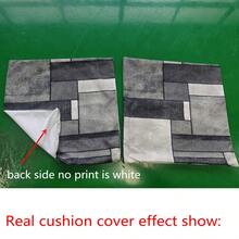 2pcs Modern Geometric Throw Pillow Covers, 17.7x17.7 Inches, Single-Sided Design, Soft Polyester, Zippered - Perfect For Living Room And Bedroom Decor (Pillow Inserts Not Included) - Grey - View 10