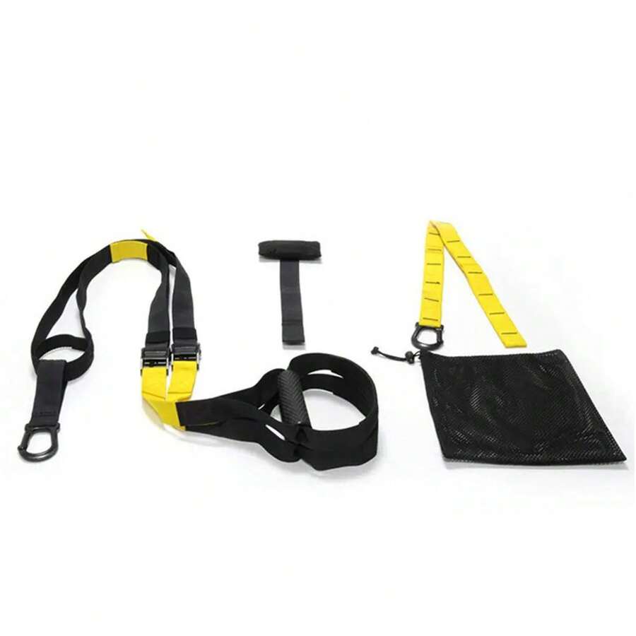 TRX Resistance Bands Resistance Rope Suspension Training Bands Resistance Device Suspension Rope Resistance Bands Fitness Set - Mẫu cơ bản (tay cầm bằng xốp) - Xem 1