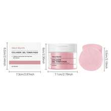 The Gel Toner Pad Contains Collagen And Hyaluronic Acid To Soothe Sensitive Skin, Control Oil And Fat, Brighten Skin Tone And Improve Skin Elasticity. It Is Applicable To All Skin Types, Men And Women. It Is A Universal Christmas, New Year And Valentine's Day Gift - 彩色 - 查看 8
