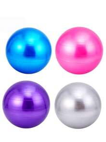 Bola de Yoga Premium 45cm - Melhora a Força do Core, Flexibilidade e Equilíbrio para Ginástica e Treinamento de Fitness - Design Grosso e Durável - Multicolorido - Visão 5