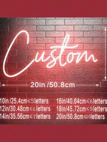 1pc Customizable Acrylic Neon Light Sign - USB Powered, Dimmable LED Lights, Suitable For Party, Birthday, Bedroom, Christmas, Thanksgiving, New Year, Valentine's Day And Other Occasions, Customizable LED Name Plate - Multicolor - View 11
