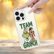 Funda para móvil con el personaje del , compatible con teléfonos ,  17,  16 Pro Max,  15 Pro Max,  13 y  12. Fabricada en TPU, ofrece protección contra golpes y caídas. Un regalo perfecto para amigos y familiares, para las fiestas y como sorpresa navideña. - transparente - Ver 4