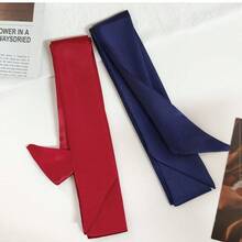 1 chiếc thắt lưng bản rộng bằng lụa satin thời trang, mũ đội đầu đa năng cho nữ, thích hợp cho váy cưới, nơ buộc, phụ kiện trang trí tóc - Nhiều màu - Xem 6