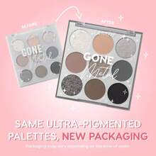 ColourPop Eyeshadow Palette - Eye Makeup Palette With Matte, Metallic, Matte Sparkle &Amp; Glitter Finishes - High-Pigment Eye Makeup With A Long-Wearing Formula - Gone Metal (0.3 Oz) - ColorL - 查看 2