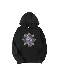 Spyro Men's Hoodies DRAGON Individuality Hoodies Graphic Street New Trendss - Black - View 1