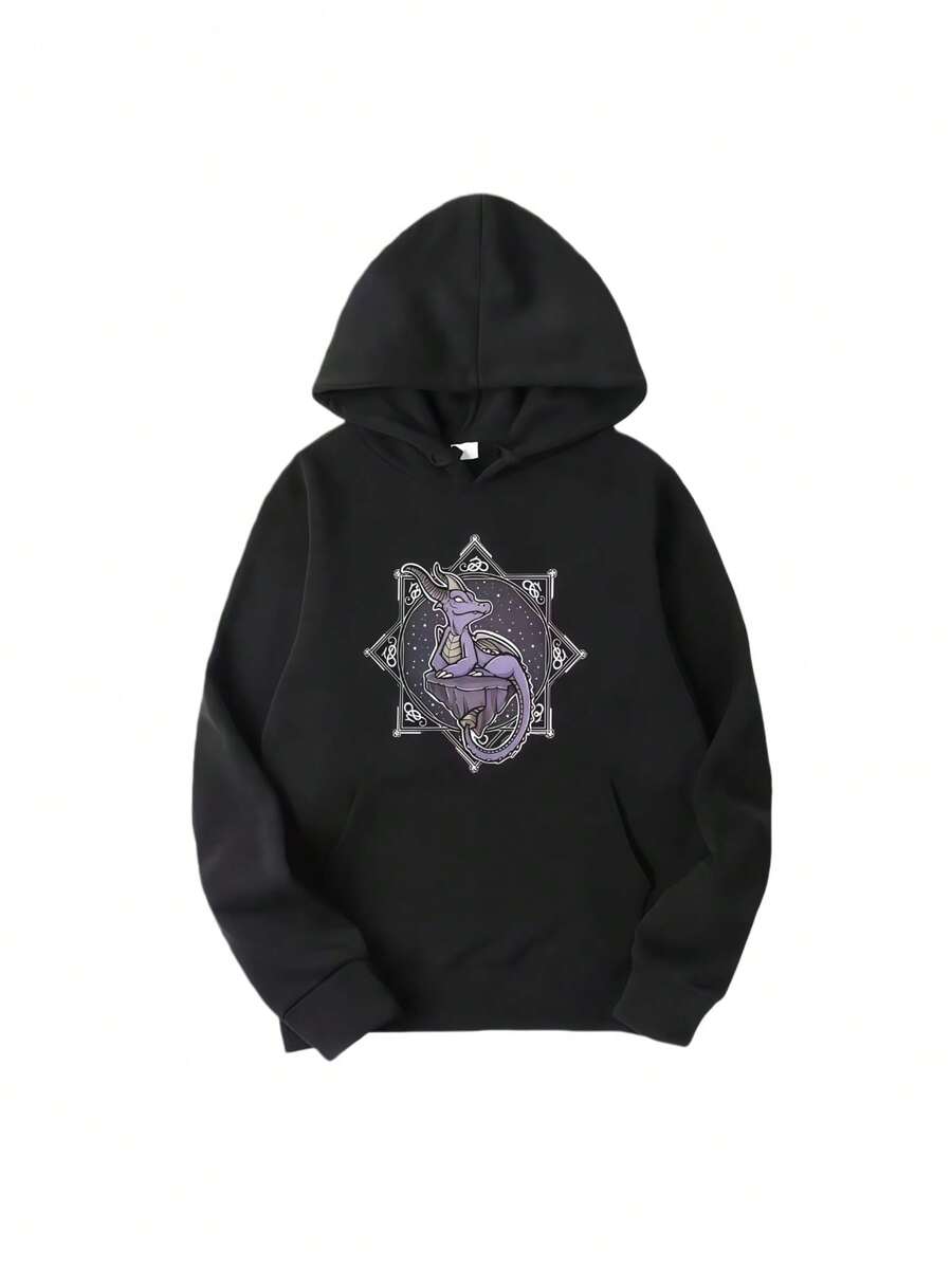 Spyro Men's Hoodies DRAGON Individuality Hoodies Graphic Street New Trendss - Black - View 1