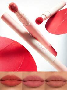 JUDYDOLL MATTE LIP POWDER CUSHION CREAM, Orange Blossom Lip Powder Cream, Matte Lip Gloss, Lipstick, Lip Mud, Non-Drying, Smooth, Long-Lasting, Smudge-Proof, Suitable For Makeup, Parties, Dates, Gifts, Holidays - N18 - Xem 3