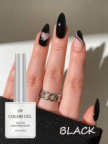 1/60 Color 15ml Nail Polish Set, Removable UV/LED Gel Nail Polish With Color Card, Summer Manicure, Blue, Purple, Orange, Green Glitter Removable Gel Nail Polish Manicure Set, Suitable For Women And Girls - Black - View 2