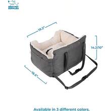 Best Pet Supplies Dog Pet Booster Seat Dog Car Seats For Small Dogs And Medium Dogs Soft Plush Cushion With Comfortable Bedding Secure Straps And Tall Pillow Gray - 增高劑(灰色)+大號 - 查看 4