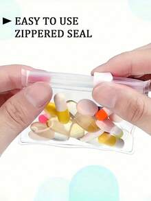 多用途拉链收纳袋 - 可重复使用，适用于珠宝、药品、旅行必备品，安全闭合，便携式旅行收纳袋，可重复使用的物品收纳袋，拉链袋套装，珠宝收纳袋，便携式收纳袋，珠宝卷，珠宝卷整理器