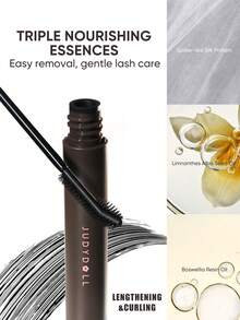 JUDYDOLL LENGTHENING & CURLING MASCARA, Lightweight, Waterproof, Smudge-Proof, Defines Lashes From Root To Tip - #01 黑色 - 查看 7