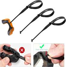 Hecila 8 Pcs Rugby Football Mouth Guard Tether Universal Mouthpiece Strap Only Mouth Guard Tether Replacement Strap For Boxing, Hockey, Basketball, Taekwondo, Sports For Most Mouthguards (Black) - 1 - View 8