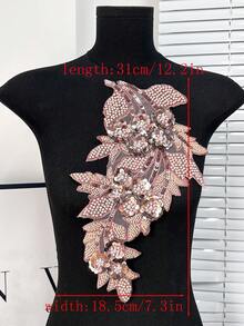 20 piezas/paquete, colores surtidos, nuevos parches de aplicación de cristal de strass bordados en 3D, adecuados para decoración de ropa, reparación, accesorios de vestidos de novia DIY, manualidades de bordado y costura - Multicolor - Ver 9