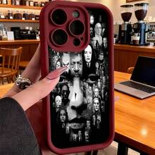 Funda de Teléfono con Diseño de Collage de Retrato en Blanco y Negro para  14 Pro Max  13 Pro  12  Galaxy S23 S22 S21 Protector de Teléfono Funda de Pareja Regalo para Él y Ella Regalo de San Valentín Cumpleaños - Blanco - Ver 4