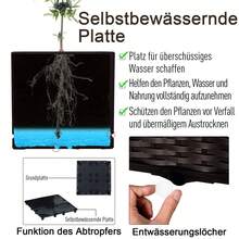 Outsunny Hochbeet Double Planter With Rattan Look, 80x40x44cm, With Drainage Holes, Made Of PP In Brown, For Garden, Balcony, Or On Site - 1 - View 6