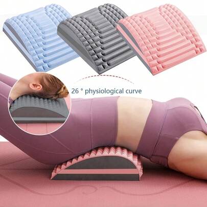 Back Support Stretcher, Posture Corrector For Waist, Lumbar Spine Stretcher, Gently Stretches Neck And Improves Posture, Portable Ergonomic Back Relaxer For Home Use, Lightweight Spinal Decompression Device, Promotes Comfort And Spinal Alignment