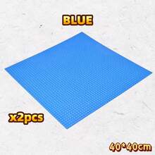 1pc 50X50 Building Brick Base Plate, Fits All Major Brand Construction Modules, 15.7X15.7 Inches, Holiday/Birthday/Christmas Gift - Multicolor - View 25